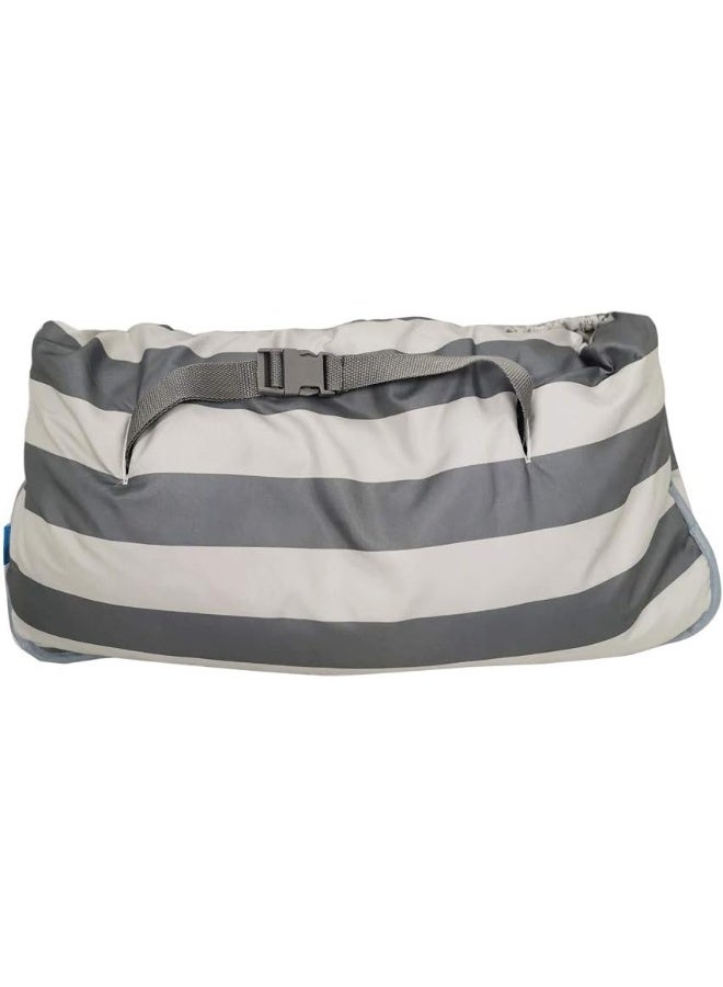 DODO NICI Shopping Cart Cover for Baby boy Girl, Grocery Cart Cushion Liner, Infant High Chair Cover,Grey Strip - Image 5